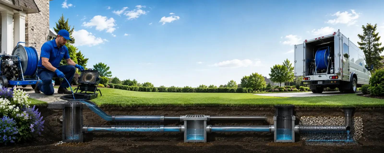 Outdoor drain cleaning information for Houghton, IA
